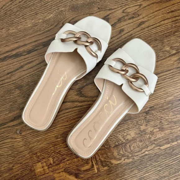 White Leather Sandals Under $20
